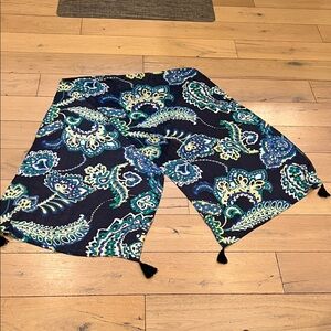 Talbots Blue and Green Paisley Scarf